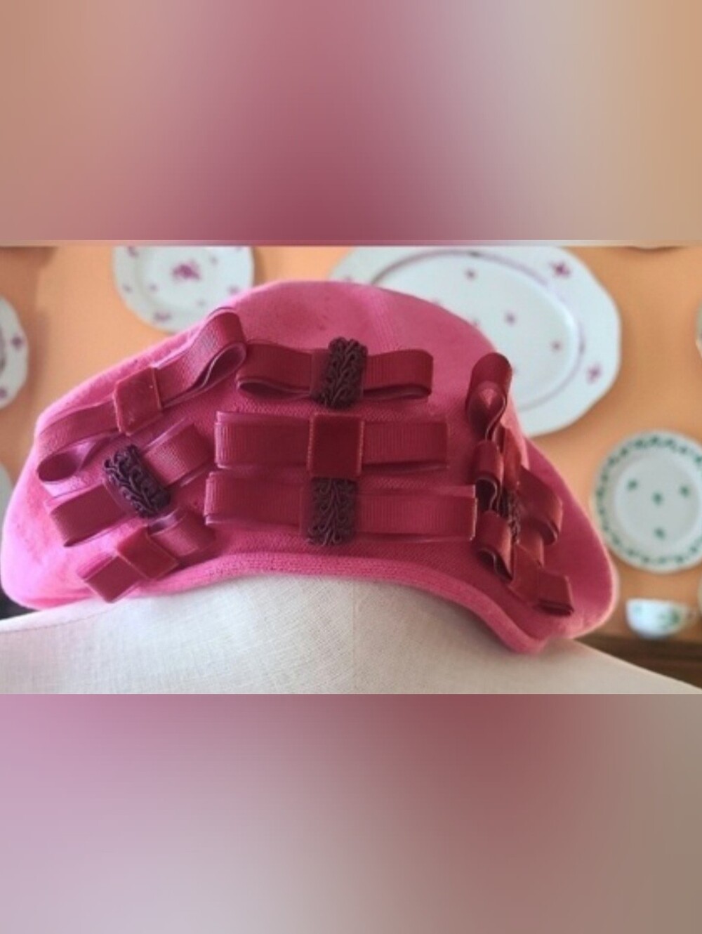 Parkhurst Customized Cotton Knit Beret w/ Bows
